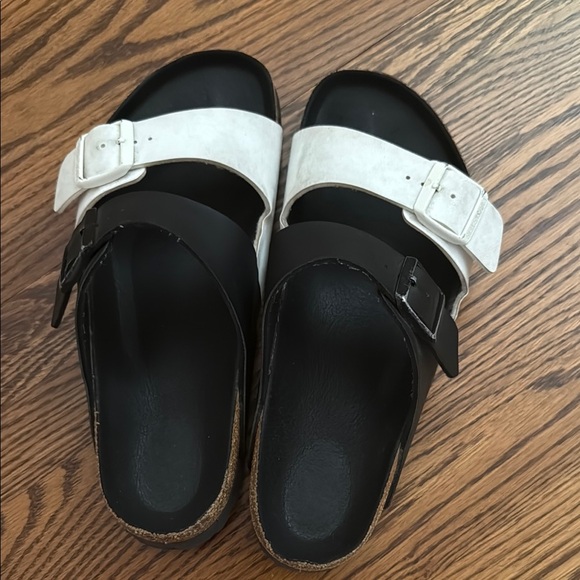 Black and White Birkenstocks - Picture 1 of 4